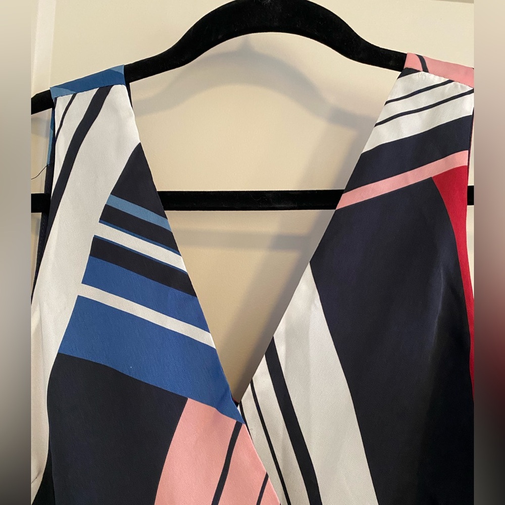 Adelyn Rae Multicolor Striped Asymmetrical Dress - Picture 2 of 7